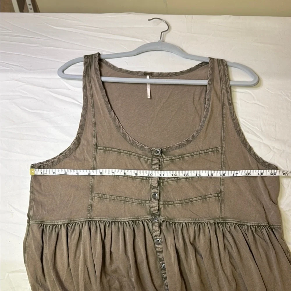 Free People Brown Sleeveless Tank Top‎ or mini with Asymmetrical Hem - Picture 12 of 12